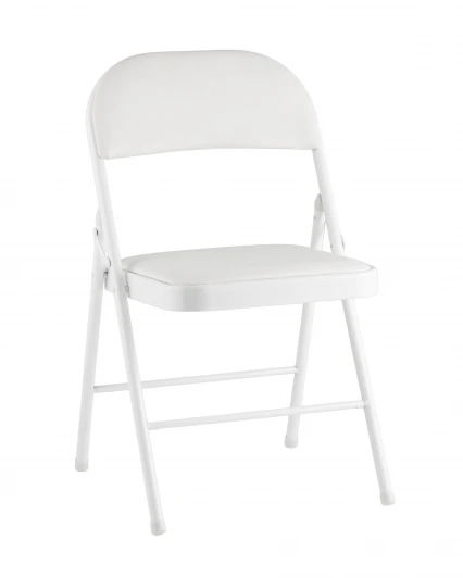 УТ000042553 Стул складной GJ-22 белый иск.кожа Stool Group УТ000042553
