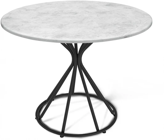 4673014503 Стол SHT-TU4-1/90 МДФ черный муар/мрамор премиум светлый Sheffilton SHT-TU4-1 4673014503