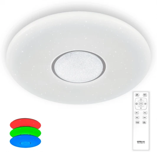 CL723680G Потолочная люстра светодиодная с пультом Санта CL723680G Citilux