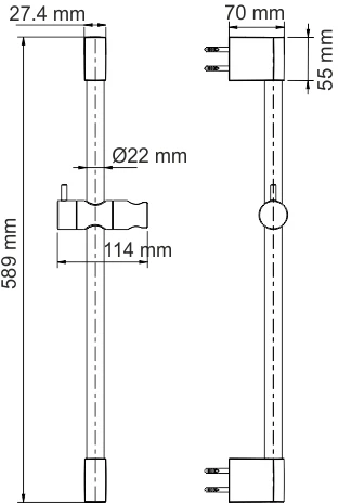 A191 Душевая штанга Wasserkraft A191