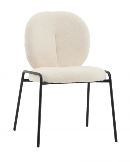 УТ000041520 Стул Моллек букле молочный Stool Group арт.УТ000041520