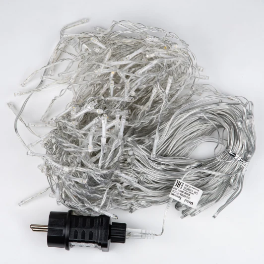 ULD-B12006-195/TTK WARM WHITE IP44 Бахрома светодиодная с эффектом мерцания, 12м. соединяемая, 195 светодиодов, теплый белый свет Uniel ULD-B12006-195/TTK WARM WHITE IP44
