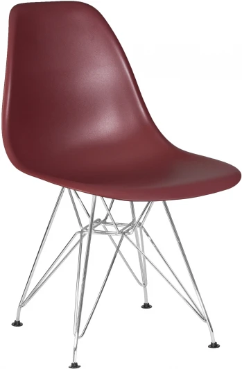 638APP-LMZL DSR, цвет сиденья сливовый (R-13), цвет основания хромированная сталь Стул обеденный DSR (ножки хром, цвет сливовый (R-13))