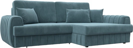 129269 Диван угловой Лига-057 НПБ угол правый Лига Диванов (Велюр) арт.129269