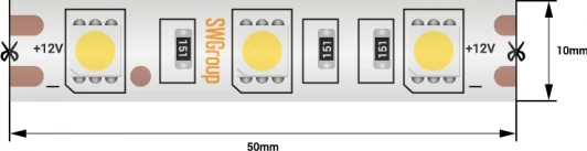 SWG560-12-14.4-WW-68 Светодиодная лента SWG SWG560-12-14.4-WW-68