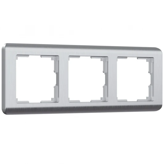 W0032106 Рамка на 3 поста Stream (серебряный) Werkel W0032106 (a051277)