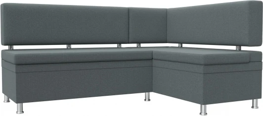 122526 Диван кухонный угловой Стайл правый угол (Серый/Рогожка) Лига Диванов арт.122526