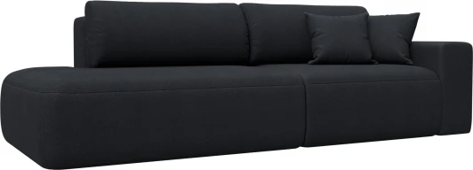 127718 Диван прямой Лига-036 НПБ Модерн подлокотник справа Лига Диванов (Замша) арт.127718