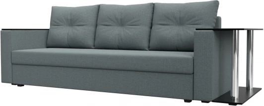 126162 Диван прямой Атланта Лайт со столом справа Лига Диванов (Рогожка) арт.126162