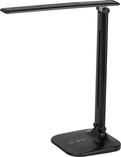 NLED-510-8W-BK Офисная настольная лампа светодиодная складываемая с регулировкой цветовой температуры и яркости зарядка от USB ЭРА NLED-510-8W-BK