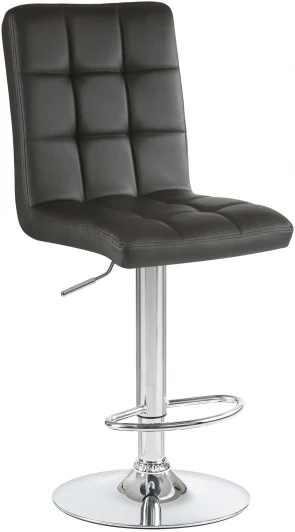 5009-LM KRUGER,  цвет сиденья черный, цвет основания хром Стул барный KRUGER (чёрный)