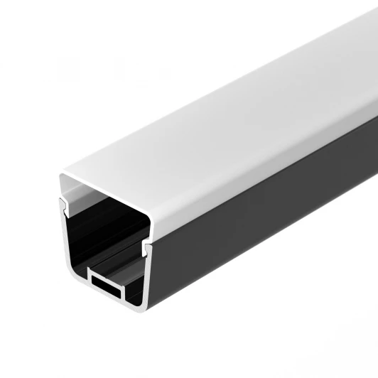 055072 Профиль с экраном LINE-D-3734-2000 TETRA BLACK+OPAL (Arlight, Алюминий) 055072
