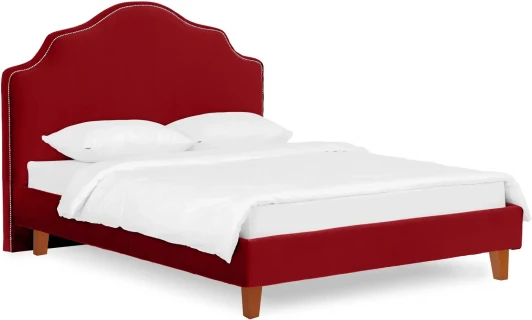 663245 Кровать Queen II Victoria L 1600 ОГОГО (арт.663245), (Ткань/Бордовый)