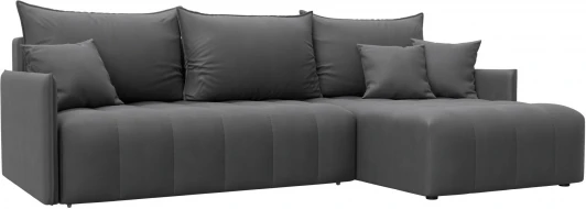 129044 Диван угловой Лига-054 НПБ угол универсальный Лига Диванов (Замша) арт.129044