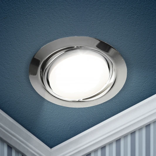 KL35 A CH /1 Встраиваемый точечный светильник ЭРА KL35 A CH /1 (220V, круглые)