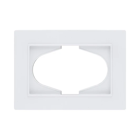 EP120WH Рамка для двойной розетки белый Kollinger Eleganz Plex EP120WH