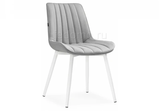 462156 Стул на металлокаркасе Бриджеш velutto 52 / белый