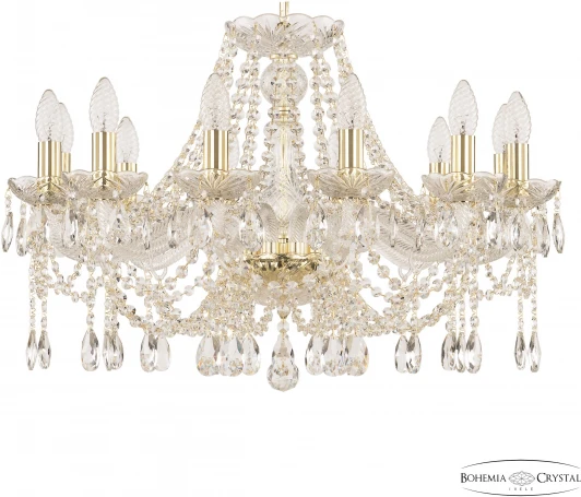 107/12/240 G Подвесная люстра Bohemia 107 107/12/240 G (220V, подвески, на цепи, подсвечник, свеча)