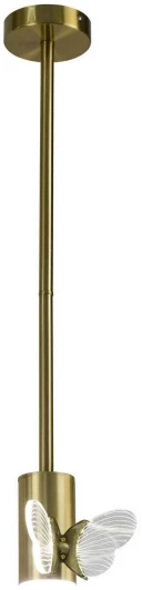 MARIPOSA SP1 POLISHED GOLD Подвесной светильник светодиодный на штанге AM Group MARIPOSA SP1 POLISHED GOLD (220V, бабочки)