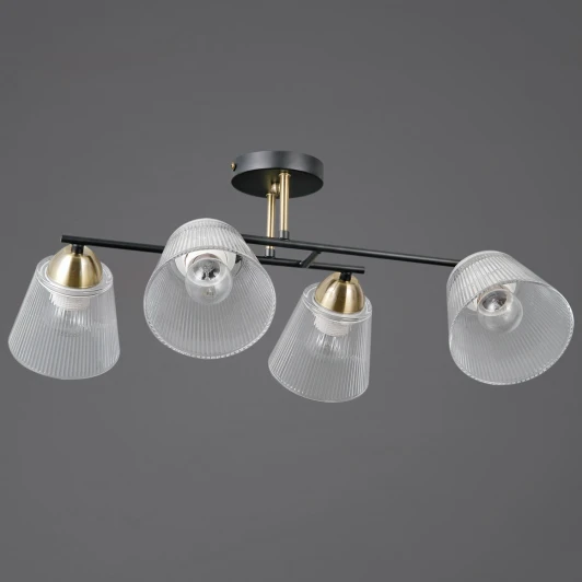 IL0845-4CSQ-25BKAB ELITE Потолочная люстра на штанге ILLUMICO IL0845-4CSQ-25BKAB ELITE