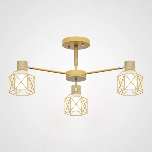 CORF-B01 Потолочная люстра на штанге Corf B3 Yellow 3 Lamps ImperiumLoft Corf-B01 (189494-26) (220V)