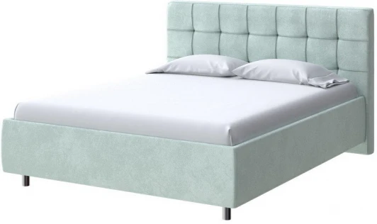 2016925 PROxSON Кровать Nety без основания (Ткань: Велюр Casa Мятный) 180x190
