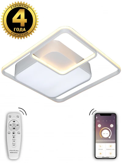 81038/6C Потолочная люстра Natali Kovaltseva 81038 81038/6C (регулировка яркости, LED, 220V, пульт управления, умный дом - LampSmart)