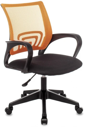 УТ000035165 Кресло офисное TopChairs ST-Basic сетка/ткань оранжевый УТ000035165