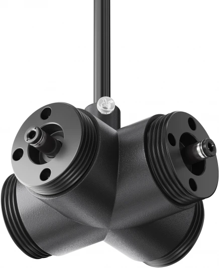 CA017TX-P-B Х-образный вертикальный коннектор для системы Shelf с вводом питания Maytoni Accessories for system Shelf CA017TX-P-B (24V)