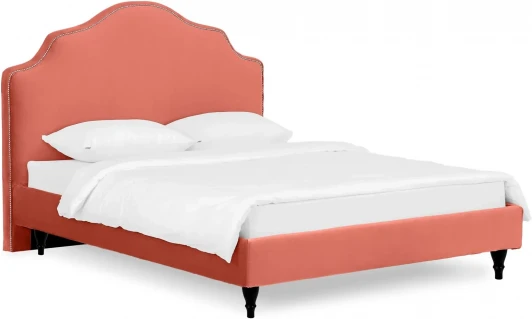 652473 Кровать Queen II Victoria L 1600 ОГОГО (арт.652473), (Ткань/Оранжевый)