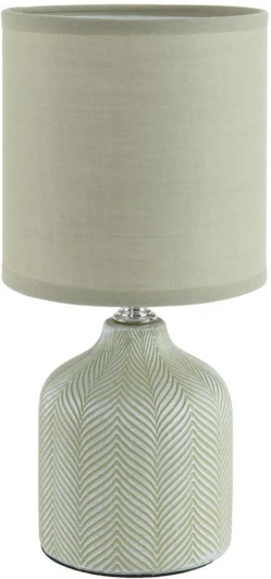 8174/1T Настольная лампа Lumion Inina 8174/1T оливковый, керамика/текстиль E14 1*40W 220V (выключатель, круглые)