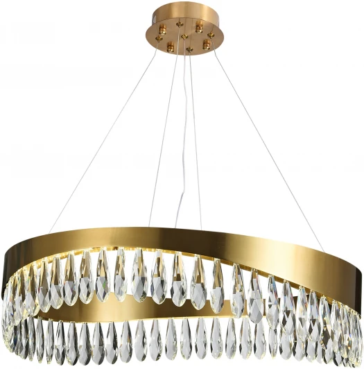 LED LAMPS 81356 GOLD SATIN Подвесная люстра Natali Kovaltseva LED LAMPS 81356 GOLD SATIN