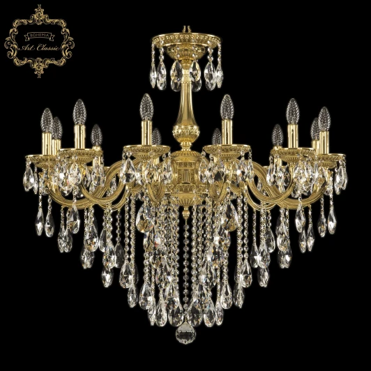 31.5101.12.300.B.G Подвесная люстра с хрустальными подвесками Art Classic 31.51 31.5101.12.300.B.G