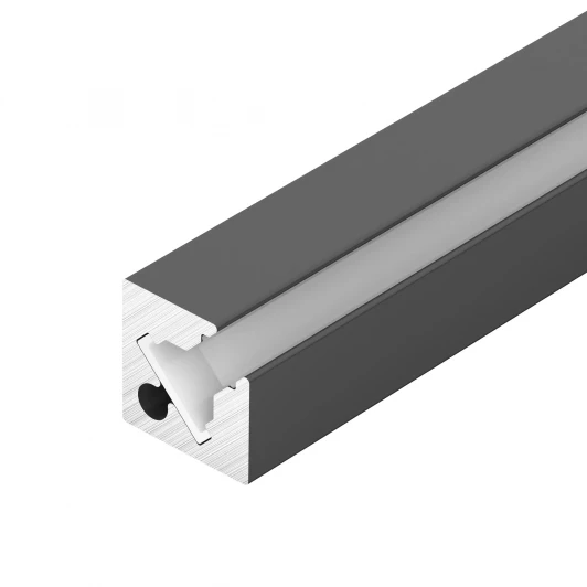 055325 Профиль с экраном SL-KANT-H10-SQUARE-2000 IRON GREY (Arlight, Алюминий+пластик) 055325