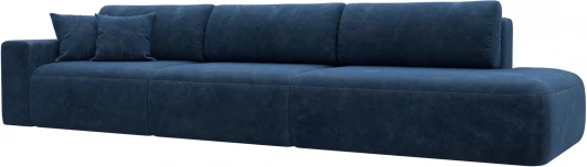 127687L Диван прямой Лига-036 НПБ Модерн Лонг подлокотник слева Лига Диванов (Велюр) арт.127687L