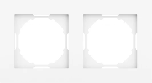 DE21203 Рамка 2-я, глянцевый белый Donel A07 DE21203