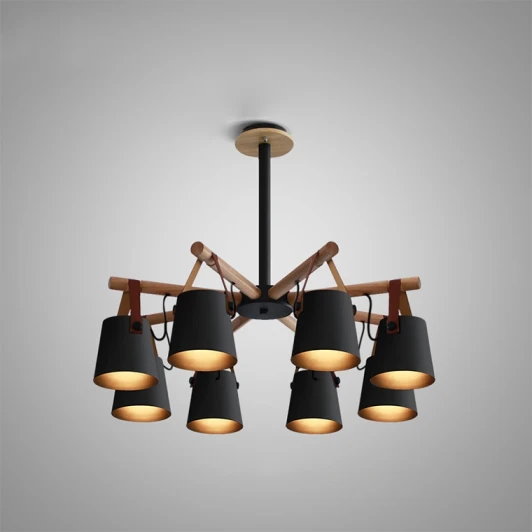 NATURA-C01 Люстра потолочная на штанге Natura C8 Black ImperiumLoft Natura-C01 (178002-26) (220V)