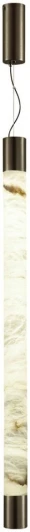 6686/25L Подвесной светильник Odeon Light Marbella темная 6686/25L брашированная латунь/металл/алебастр IP20 LED 25W 3000/4000 (220V, на проводе)