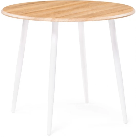 507214 Стол деревянный Абилин 90 дуб вотан / белый матовый 507214 Notta