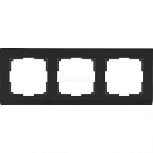 WL04-Frame-03-black Рамка на 3 поста Werkel Stark, черный