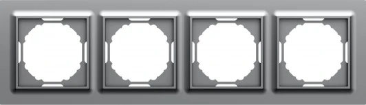DEW21440 Рамка 4-я, Wave матовый серый Donel A07 DEW21440