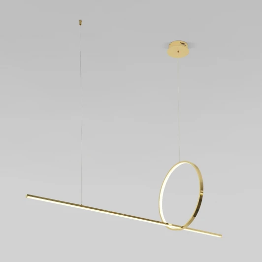 90266/1 золото Подвесной светильник Eurosvet Mist 90266/1 золото (LED, 220V, на проводе, кольцо)