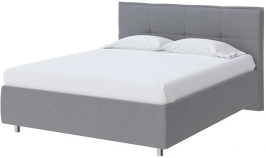 1922349 PROxSON Кровать Lino без основания (Ткань: Рогожка Тетра Стальной) 200x190