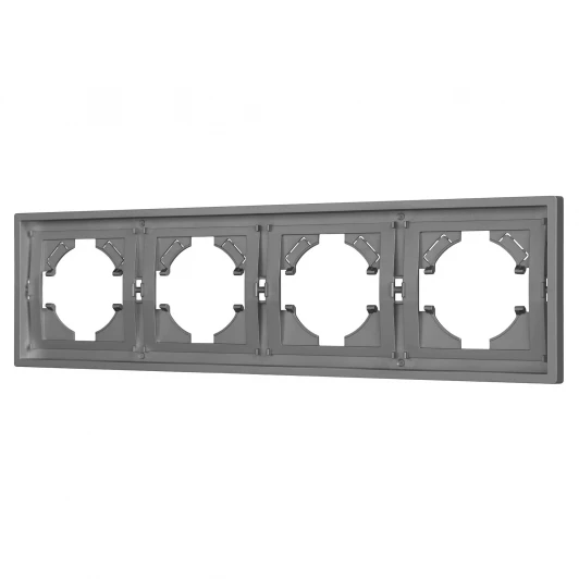 053849 Рамка пластиковая FRM-TENDO-PL-4-GR (Arlight, Графитовый) 053849