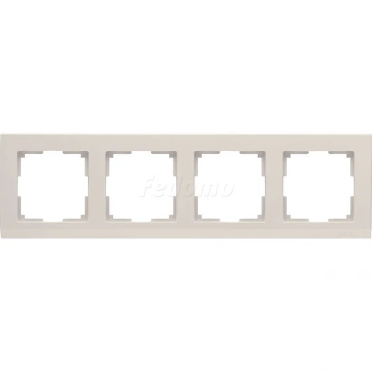 WL04-Frame-04-ivory Рамка на 4 поста Werkel Stark, слоновая кость