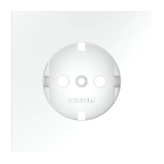 VLS000602 Накладка для розетки с заземлением Voltum S70 VLS000608 (белый матовый)