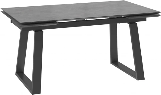 101820 Стол Мебвилл Барон 160, Камень Антрацит Compakt cer/Чёрный