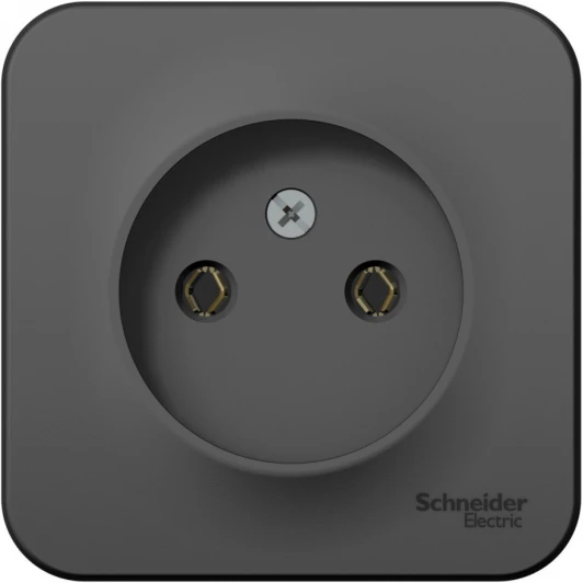BLNRA000106 Розетка накладная без заземления (антрацит) Systeme Electric Blanca BLNRA000106