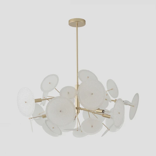 DANDELION SP10 GOLD Потолочная люстра на штанге Crystal Lux DANDELION SP10 GOLD