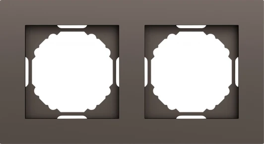 DE21253 Рамка 2-я, мокко Donel A07 DE21253